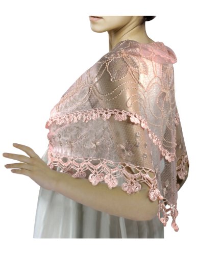 Dahlia Women's Evening Triangle Scarf - Stylish Embroidered Design3