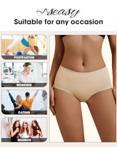 Image of Butt Lifting Panties Padded Underwear for Women Seamless Hip Enhancer Tummy Control Shapewear Briefs