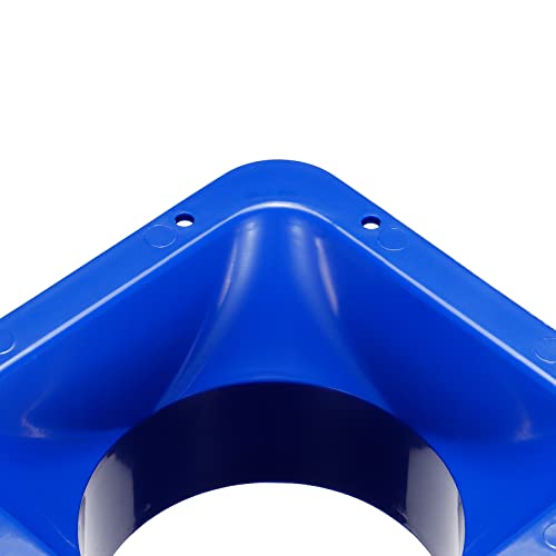 PATIKIL 4 Condotto Connettore Flangia, 2pz