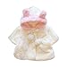 Produktbild Baby Mädchen Winterjacke Daunenmantel Fleece Warm Winter Coat Mantel Jacke Dicke Kleidung Kap Mantel Poncho Faux Pelz Cape Cloak Outwear (70-100)