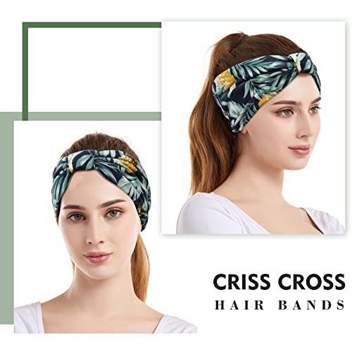 TAGVO Fasce per Capelli Donna 4 Pezzi, Larga