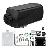 winfull FFヒーター 2KW 12V車用 LCDスクリーン軽油 パーキング ディーゼルキット エア 低燃費 省エネ 10L燃料タンク 部品 リモコン付き 船舶 トラック バン キャンピングカー バスに適用 除雪 除霜 ガラス凍結防止 モニターサーモスタットアルミシェル