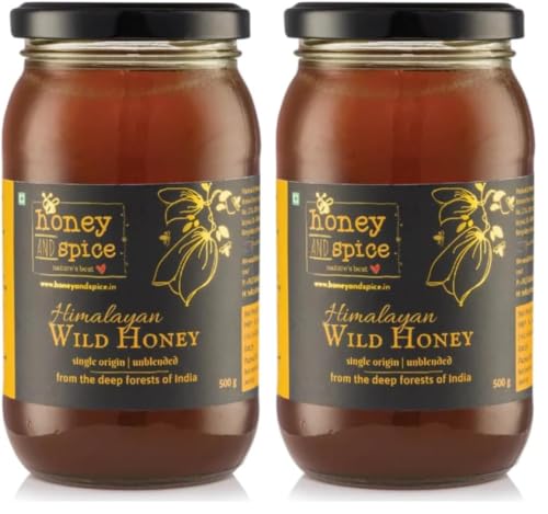 Image of Honey and Spice Wild Honey (500g) | Single Origin Himalayan honey From the forests of Jim Corbett National Park With No Added Preservatives | 100% Raw and Pure | Unpasteurized | Natural & Unprocessed | No Added Sugar