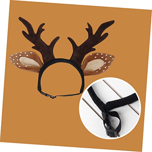 Diadema para mascota con cuernos de reno S miniatura 3