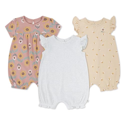 HUGGIES unisex-baby Multi-pack Short Sleeve Romper