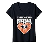 Photo Gallery donna track and field nana grandma proud athlete mothers day maglietta con collo a v Photo Gallery donna track and field nana grandma proud athlete mothers day maglietta con collo a v