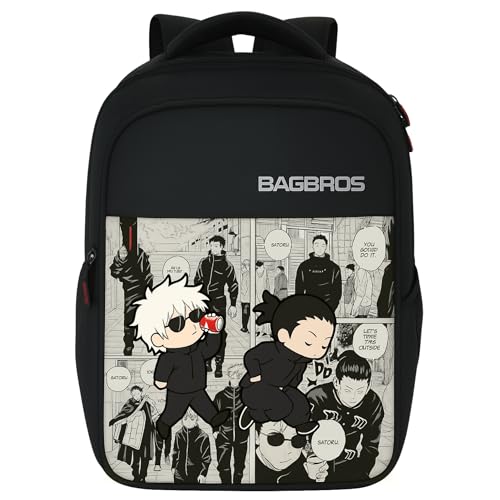 Image of Bagbros Anime Printed Backpack Jujutsu Kaisen Gojo X Getto Anime Laptop Bagpack | 30L JJK Jujutsu Kaisen Anime Printed Waterproof Bag Multi-Storage Designer Bag,Laptop,School Backpacks
