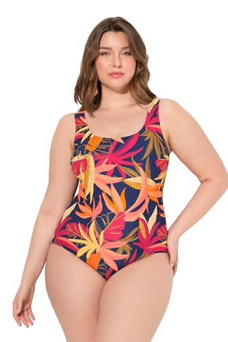 Maillot de bain une pièce femme sans softcups col rond imprimé vert