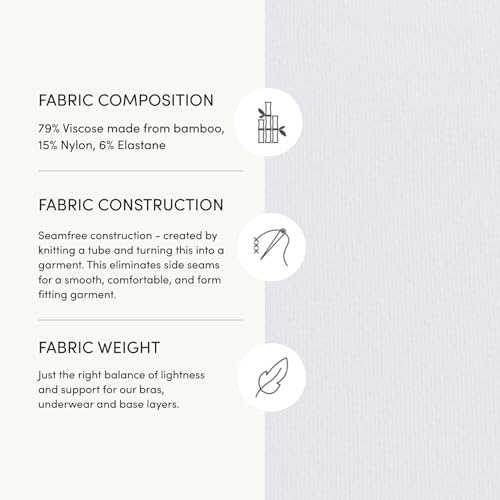 Boody - Wireless T-Shirt Bra - Seamless and Wirefree - Lightly Padded Cups - Adjustable 2-in-1 Straps - Soft Bamboo Viscose Fabric - Perfect for B-DD Cups - Supportive Fit - White - Large - 1 Bra