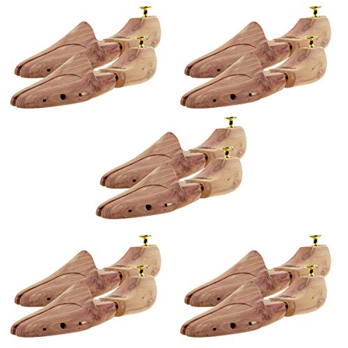 Embauchoirs en cèdre Sneakerprofi lot de 5 paires pour supprimer l'humidité et les odeurs