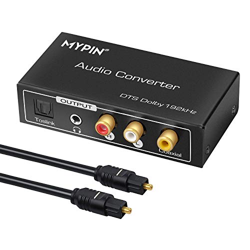 192K Multifunction Audio Converter, HDMI ARC Audio Extractor Adapter, Toslink(Optical) or Coaxial or HDMI ARC Input to Coaxial + Toslink(Optical) + Stereo L/R + 3.5mm Jack Output