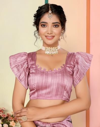 Yashika Damen Kunst Seide bedruckt mit Quasten unbestickt Bluse Material Stil... - Bild 9 von 13