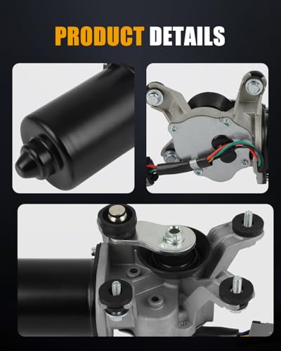 Image of ROADFAR Front Windshield Wiper Motor - 12V,5 Pins,1996-2001 for Nissan for Altima-Replaces 288105B600,288109B000