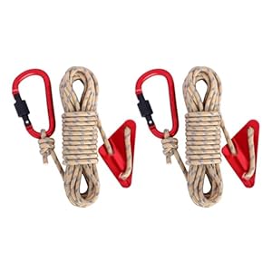 Ldbuejiaja Odblaskowa Lina Namiotowa 5m z Karabińczykiem