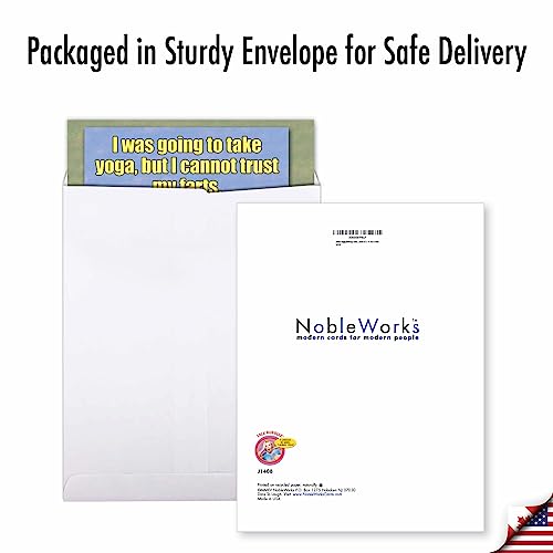 NobleWorks Oversize Hilarious Birthday Greeting Card 8.5 x 11 Inch with Envelope (1 Pack) Large Jumbo Bday Trust My Farts J1408 - Thumbnail 6