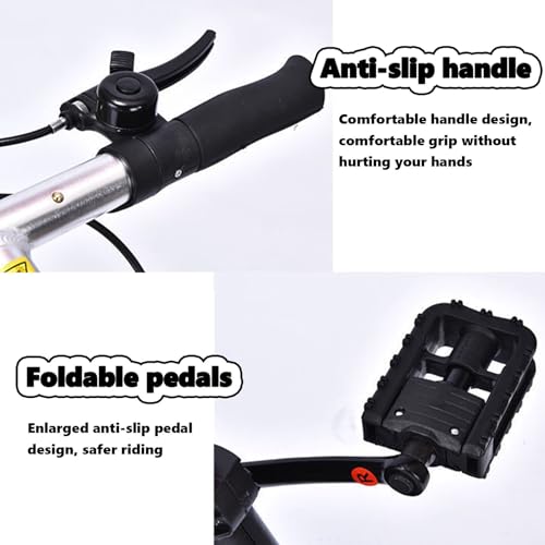 Bicicleta plegable de aluminio con diseño compacto premium 7