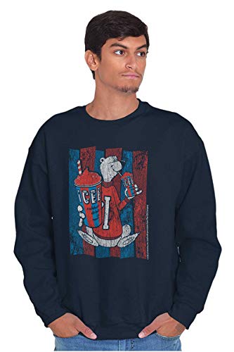 Brisco Brands Official Icee Vintage Polar Bear Logo Sweatshirt for Men or Women4
