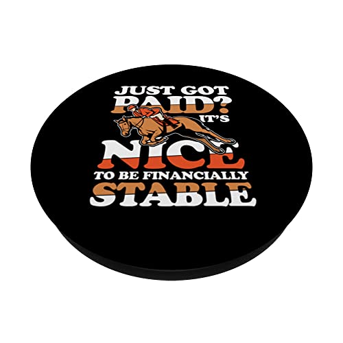Just Got Paid? It's Nice To Be Financially Stable PopSockets Swappable PopGrip, Black - Image 2