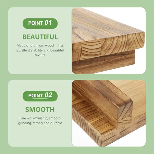 Tabouret de rangement multifonction en bois rustique durable - 7