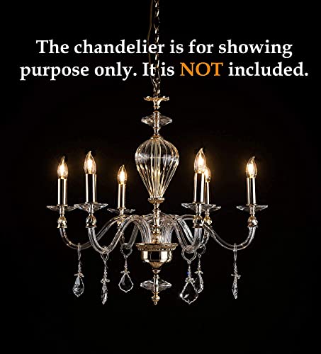 Mandala Crafts Pack Of 12 E12 25W Flame Tip Candelabra Light Bulbs For Appliance Chandelier Light Bulb thumb #4