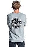 sudaderas rip curl The Original Surfers Crew es justamente eso.... el estilo original, la sensación y el aspecto de la capucha del surfista. Hecho de un suave y sencillo vellón de algodón y detallado con el logo del traje de neopreno como estampado en el pecho.