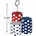 Beistle Poker Chips Photo Balloon Holder For Casino Theme Party Decorations, Red/Blue/White, 6 ounces