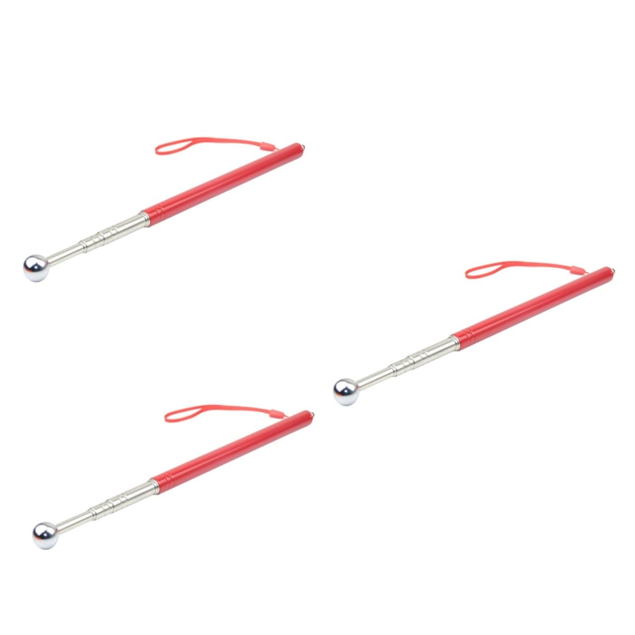 COOLHIYA 3pcs Sound Detection Hammer Home Inspection Tool Household Tools Rod Detection Hammer Hollow Hammer Small Hammer Empty Drum Hammer Magnetic Empty Drum Hammer Wall Check Hammer Red