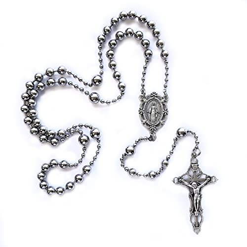 Rugged Rosaries® Floral WWI Battle Beads Rosary - Handmade in Texas - Strong Military Style