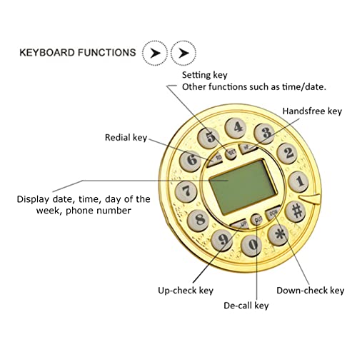 Téléphone fixe rétro au design créatif pour salon et bureau chic