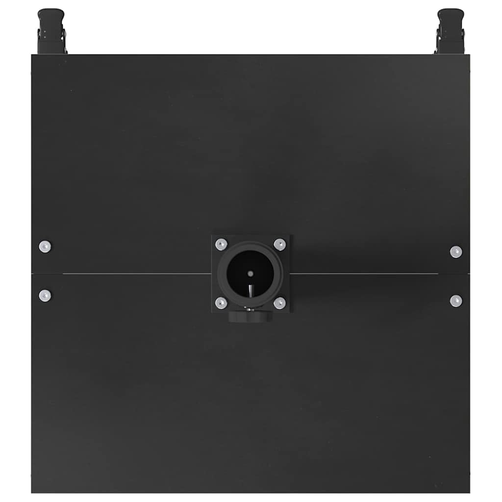 Supporto per ombrellone nero, in acciaio, 45 x 45 x 31,5 cm, stabile, con peso, per balcone, terrazza, giardino e patio, come supporto per ombrellone