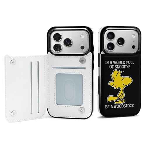 手帳型 スヌーピー ウッドストック 対応 iPhone 17 Pro ケース カード収納 スマホケース 財布型 携帯ケース 軽量 全面保護 スタンド機能 おしゃれ お祝いギフト