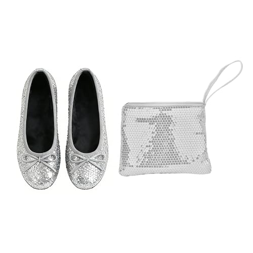 Image of Women's Foldable Ballet Flats - Portable Flat Shoes for Travel and Wedding that Fit in Your Purse