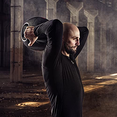 ZELUS Medicine Ball with Handles, 9kg Exercise Balls for Home Gym with Dual Grips, Weight Ball for Strength Balance and Core Training, Full Body Workout Exercise Equipment - Image 9