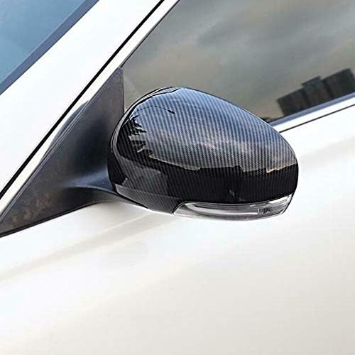 2Pcs Carbon Fiber Side Rear View Mirror Cover Trim for Toyota Corolla 2014 2015 2016 2017 2018