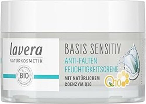 lavera Feuchtigkeitscreme Q10 ∙ Reduziert Falten ∙ Spendet Feuchtigkeit ∙ Anti Aging Tagescreme ∙ Tagespflege vegan Bio Naturkosmetik Natural Kosmetik Gesichtscreme 1er Pack (1x50ml)