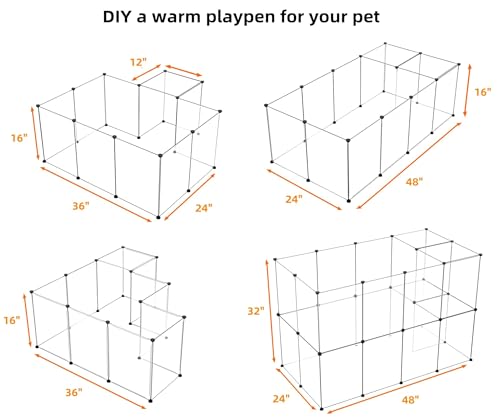 Homicker PT1302 Puppy Playpen Portable Small Animals Playpen thumb #2