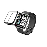 Tznzxm [2-Pack] for TOZO S2 Smartwatch Screen Protector, Full Coverage 3D Curved Edge Frame Case Fri