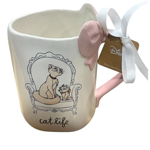 Mug cerámico Rae Dunn 16 oz con asa en forma de corazón miniatura 2