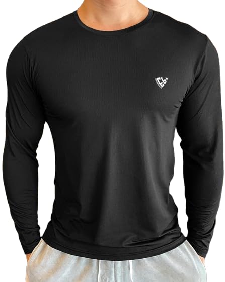 Image of Men's Active wear Regular Fit Round Neck T Shirt |Full Sleeves |Solid Pattern | Dry Fit T-Shirt for Men