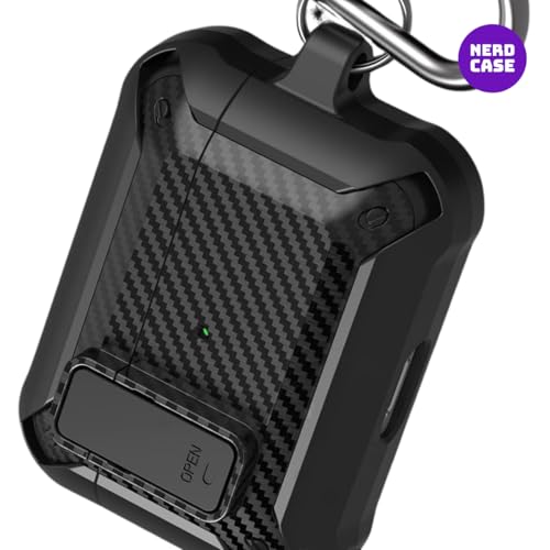 NERDCASE, Case, Capa, Capinha Resistente Shockproof, Silicone Preto, Compatível com AirPods Pro