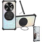 Custodia per Oukitel C59 Case Phone Cover Custodia [ con 9H HD Vetro Temperato][Supporto ad Anello a 360°, Magnetico] CX-27-HEI