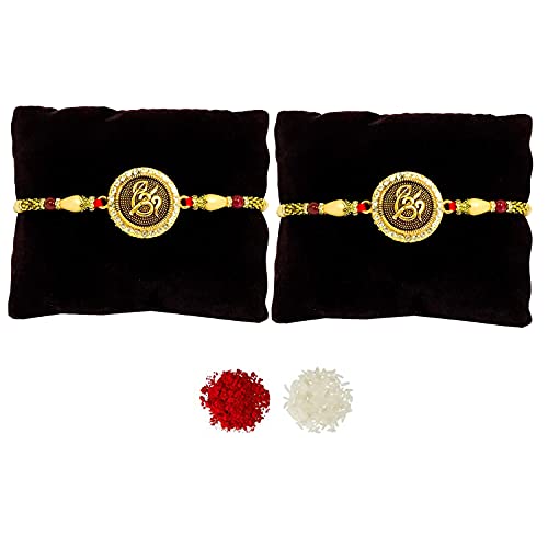 Image of Om 2 Rakhi For Brother | | rakhi || rakhi set || rakhi combo || bhaiya bhabhi rakhi || rakhi gifts