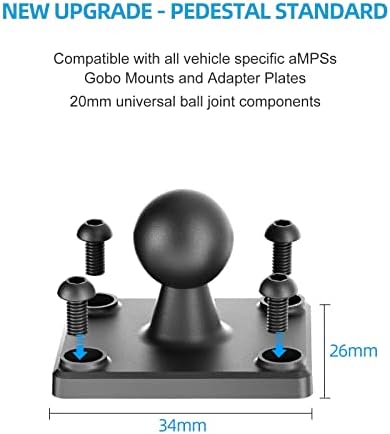 OHLPRO Wytrzymała podstawa, uchwyt samochodowy na deskę rozdzielczą/biurko, do iPada/iPada Mini, Samsunga Galaxy (wszystkie tablety 7" 11,5"), idealna do montażu na ścianie