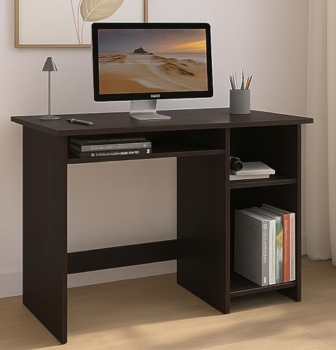 Callas Engineered Wood Computer Desk – Small Modern Writing Desk for Home Office, Bedroom, or Living Room – Sturdy & Simple Laptop Table (CB-ST-03-Bla