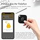 KZO Air Tracker Tag Bluetooth Schlüsselfinder 2 Pack, iOS & Android APP, Telefonfinder, In der Nähe Finden, Lauter Klingelton, für Schlüssel/Brieftasche/Taschen, Kein GPS-Tracker, Schwarz