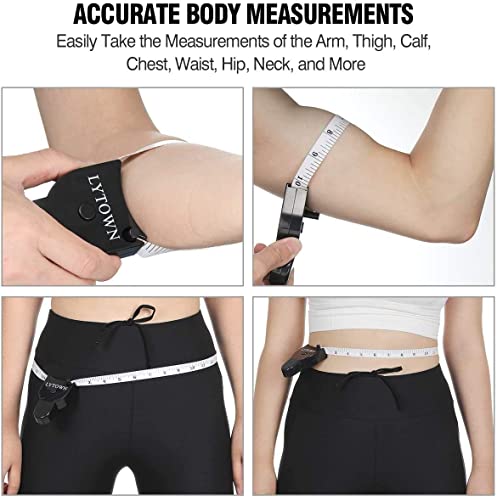 4Pcs Body Measure Tape, Automatic Telescopic Tape Measure, Accurate Measuring Tape For Body, Body Measurement Tape For Tracking Weight Loss Muscle Gain, Tailor, Sewing, Clothes #TOP1