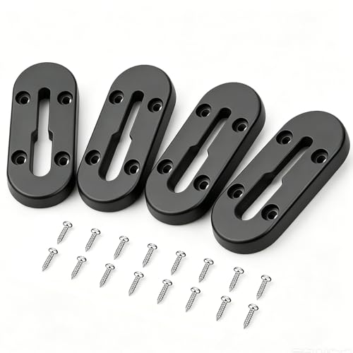 CACELY Kayak Track Low Profile Kayak Rail Mount Kayak Gear Track for Fishing Rod Holder Fish Finder Cup Holder Paddle Holder Anchor Cleats & All T-Slot Kayak Accessories4 Inch 4 Pcs