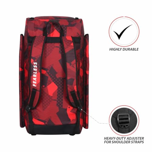 Image of DSC Rebel Junior Duffle Kit Bag, Red Black 29 x 13 x 13 inches