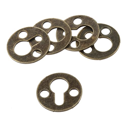 Image of 10Pcs Metal Round Wall Hanging Painting Picture Photo Mirror Frame Hooks Hanger with Screws Furniture Hardware 25mm