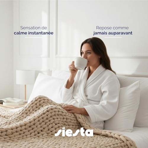 SIESTA Couverture Lestée — usage sur canapé